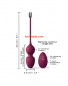 Preview: Dorcel Love Balls - Vibrating Kegel Balls with Remote Control, plum